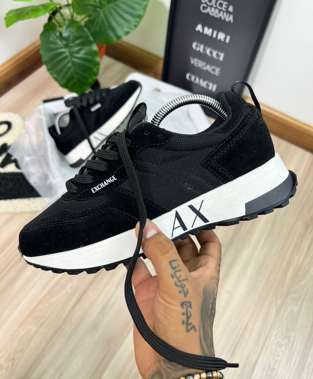 ARMANI EXCHANGE NEGRO BLANCO