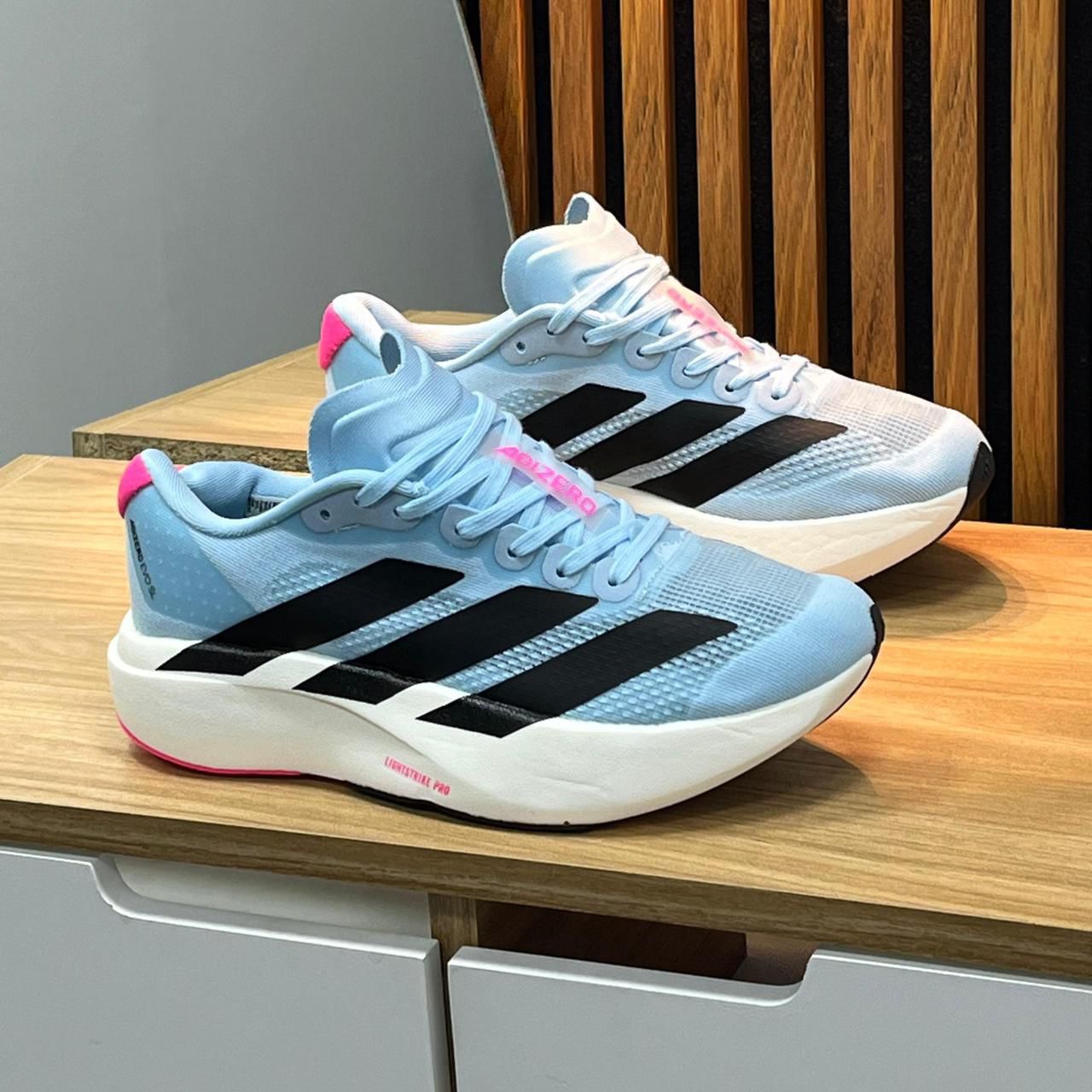 ADIDAS ADIZERO EVO SL AZUL BLANCO