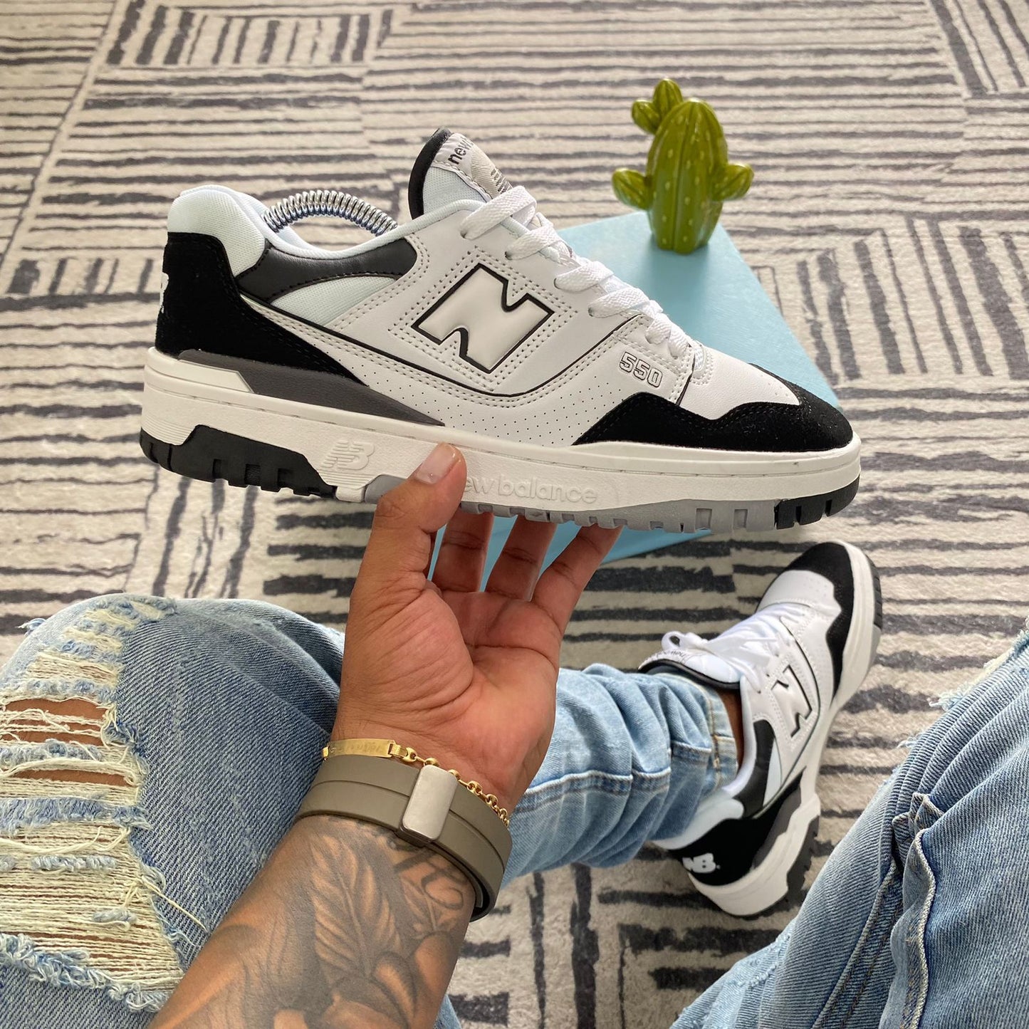 NEW BALANCE 550 BLANCO / NEGRO