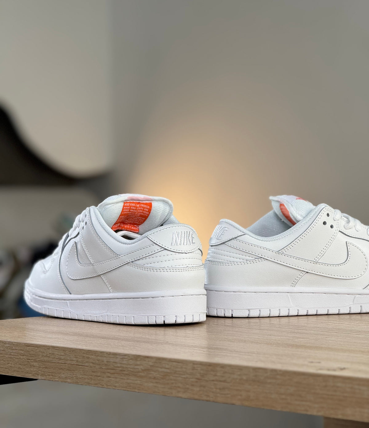 NIKE DUNK BLANCA / NARANJA