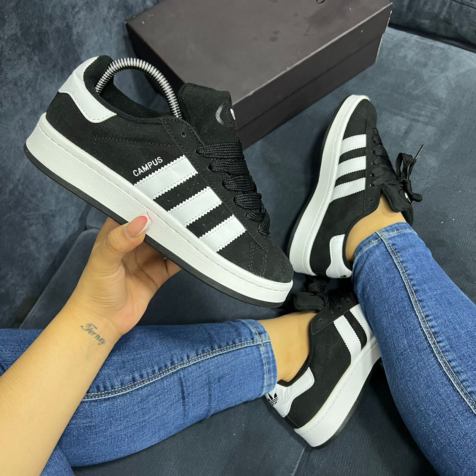 Adidas Campus Negro Blanco