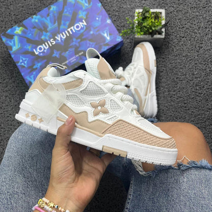 LOUIS VUITTON SKATE BEIGE/BLANCO