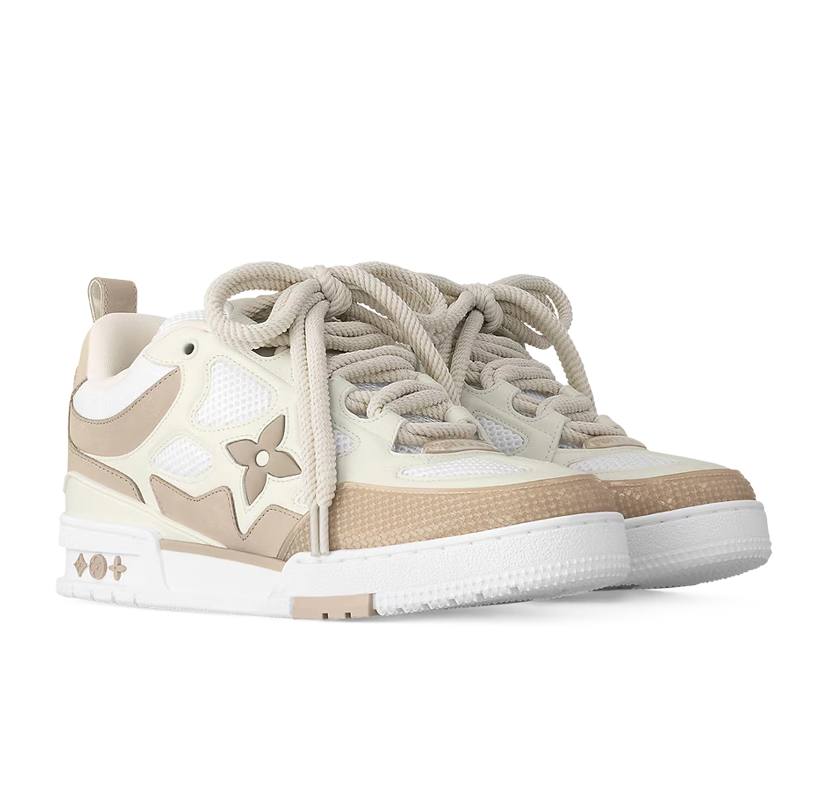 LOUIS VUITTON SKATE BEIGE/BLANCO