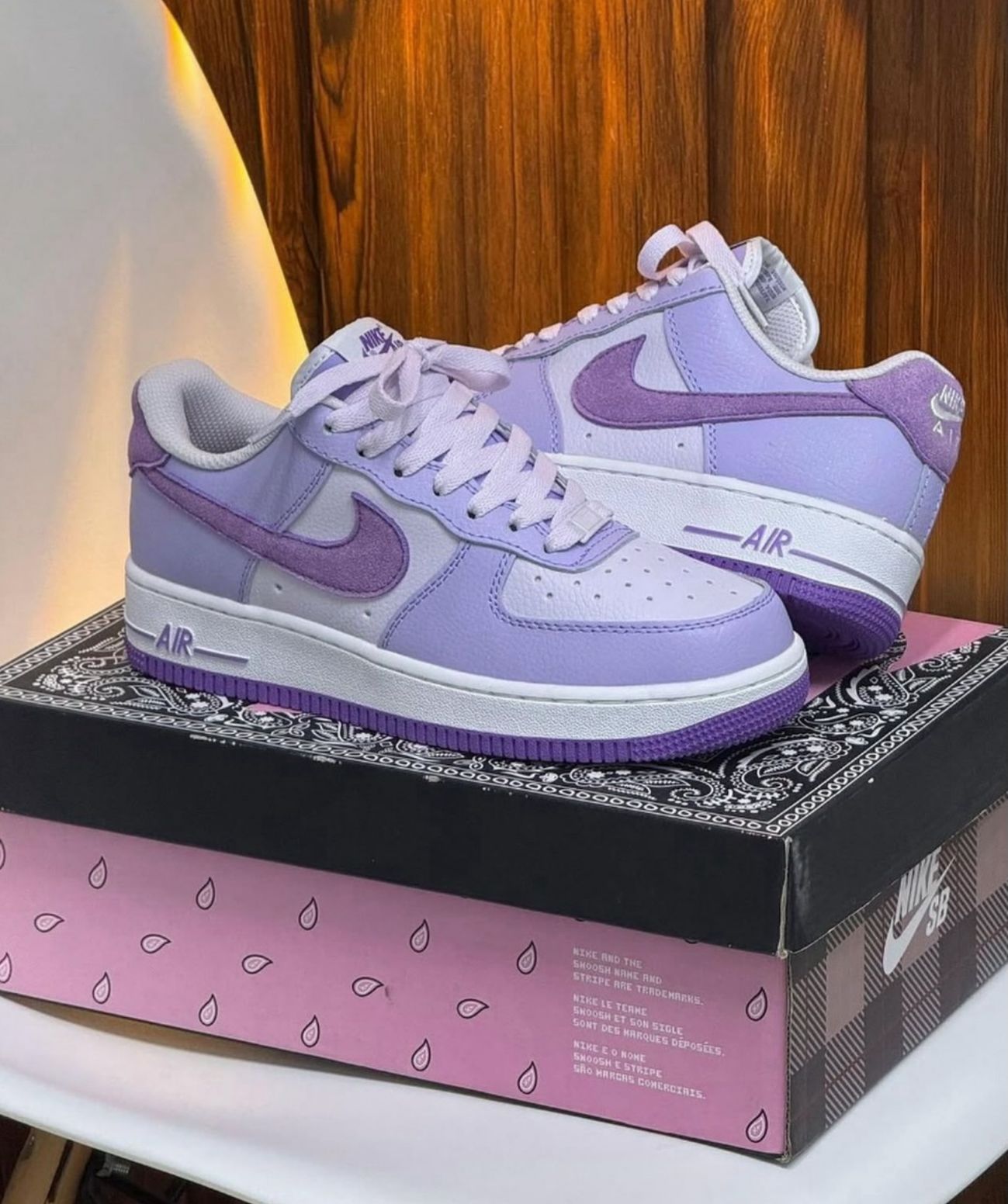NIKE AF1 AIR FORCE 1 ONE MORADO