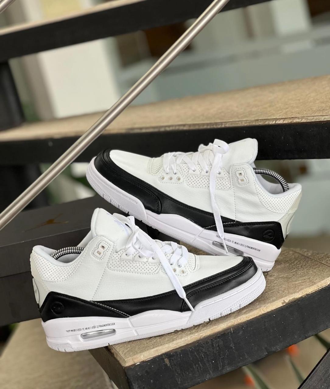 Jordan Retro 3 Blanca Negra Panda