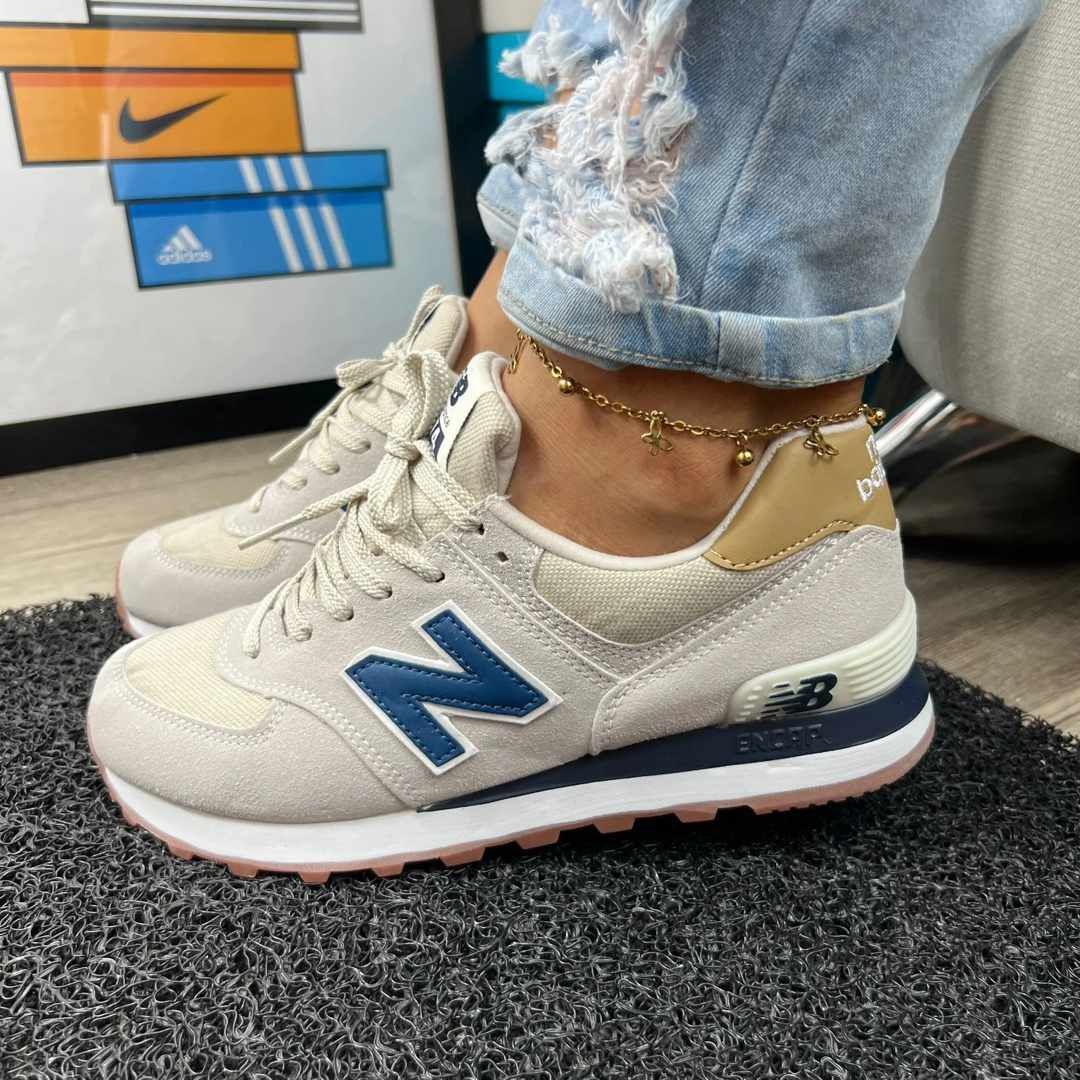 New Balance 574 Beige N Azul