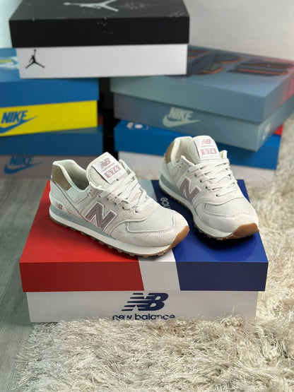 NEW BALANCE 574 BEIGE N ROSA