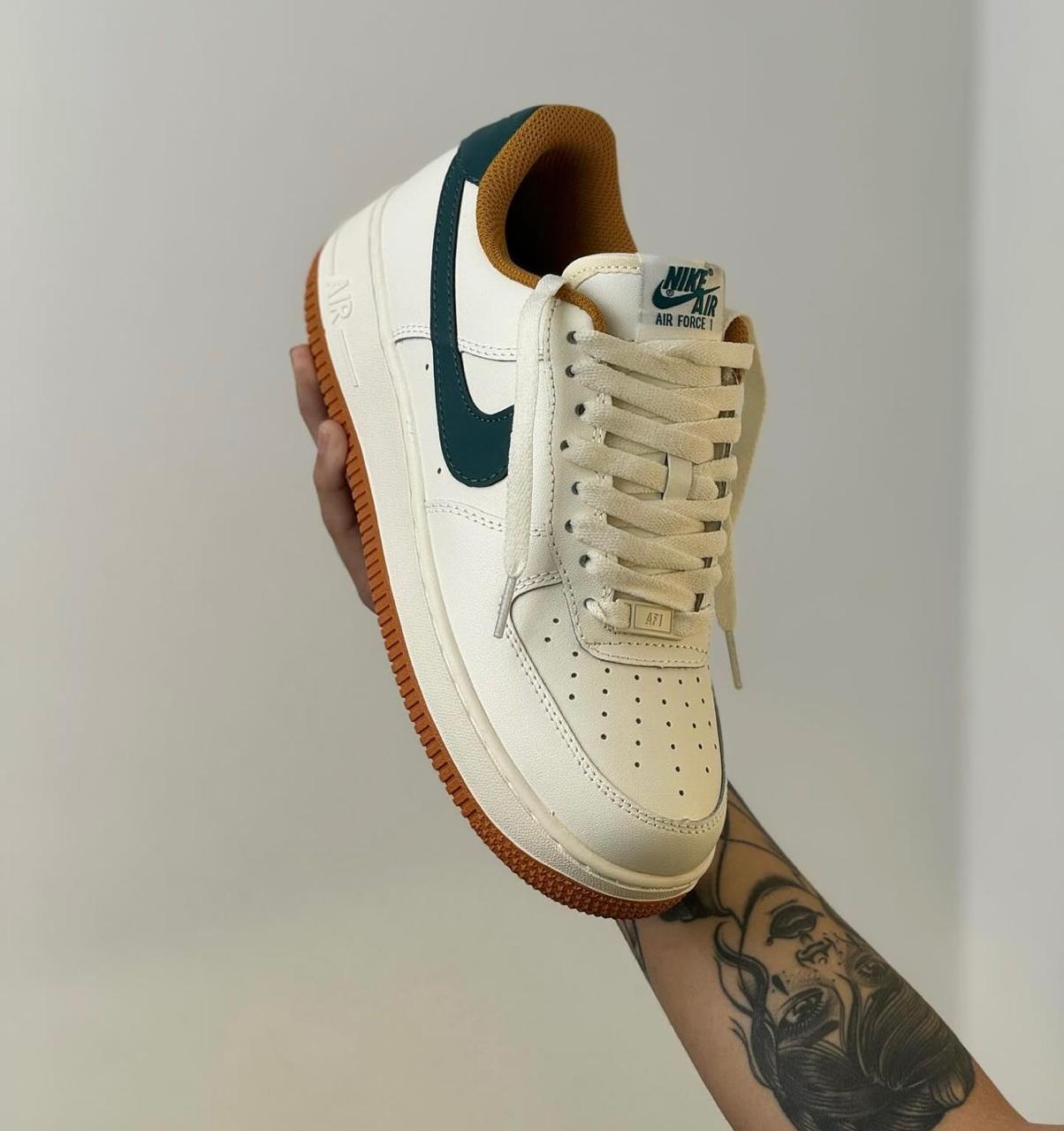 Nike Air Force One Blanco Verde