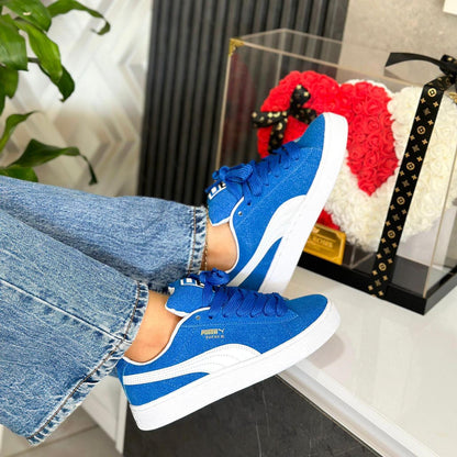 PUMA SUEDE XL AZUL/BLANCO