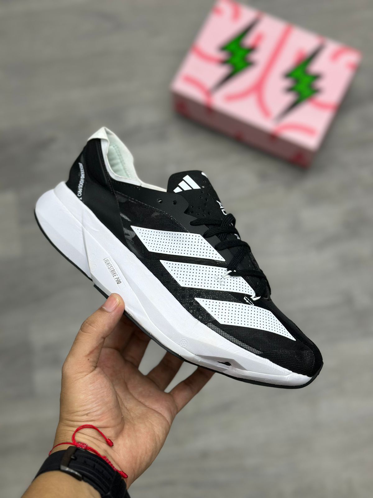 ADIZERO ADIOS PRO 3 NEGRO BLANCO