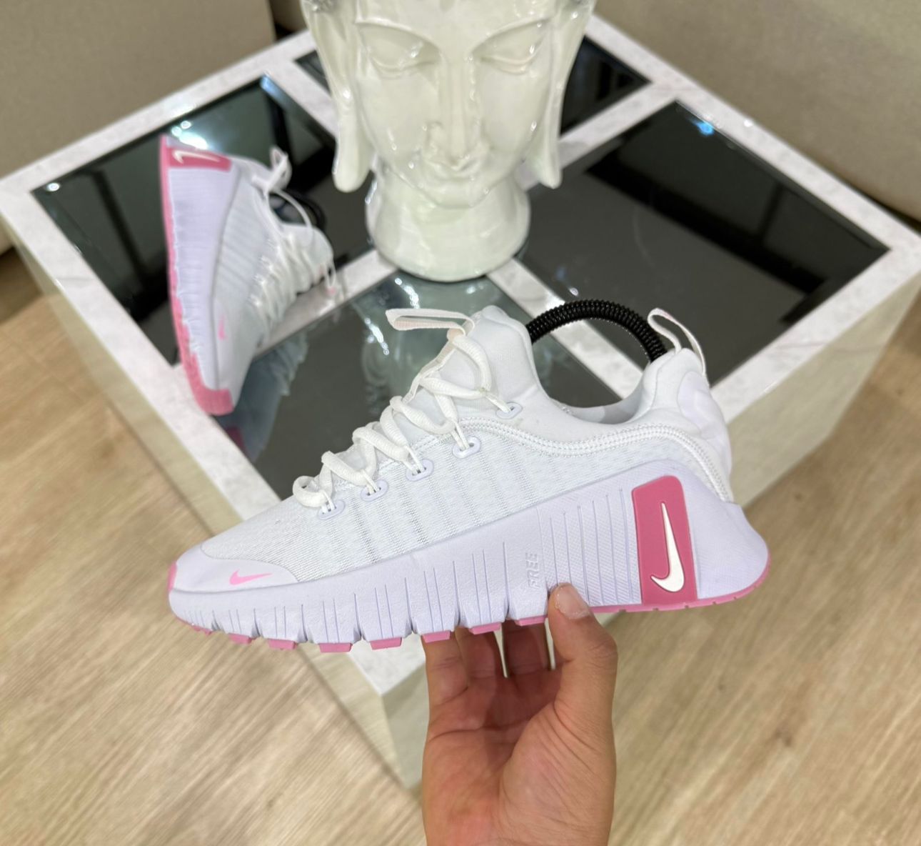 NIKE FREE METCON 6 BLANCO/ROSADO