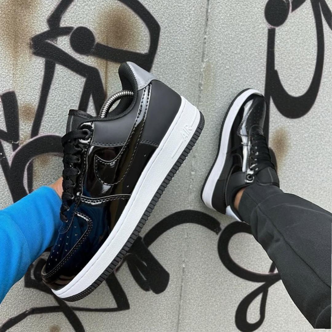 NIKE AF1 AIR FORCE 1 ONE CHAROL NEGRO/BLANCO