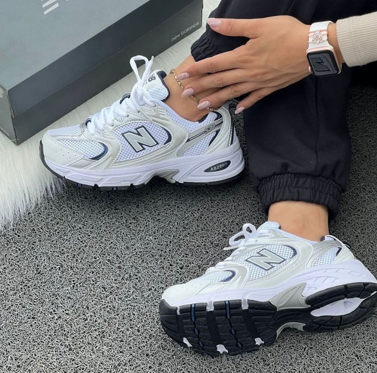NEW BALANCE 530 BLANCO GRIS AZUL