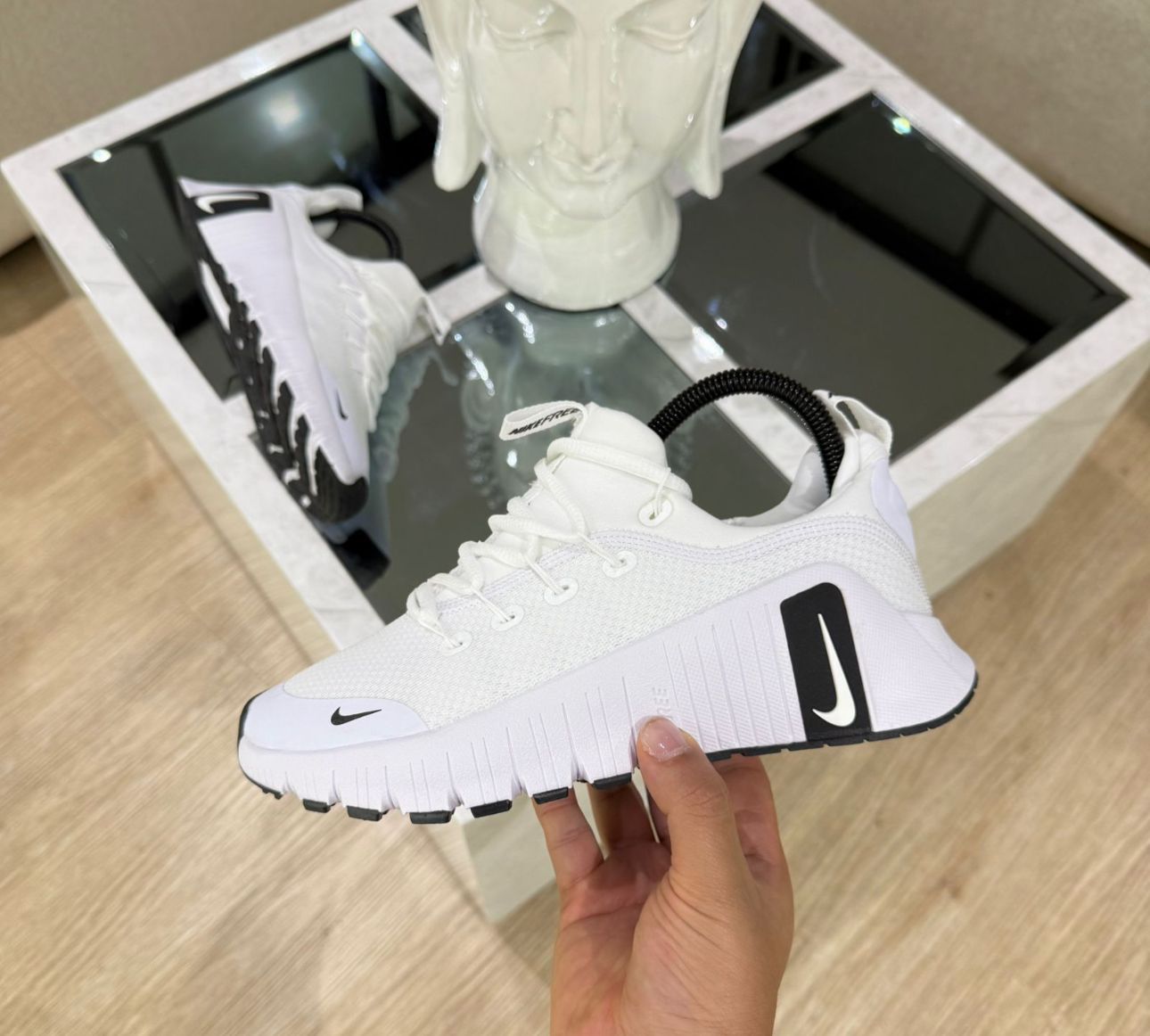 NIKE FREE METCON 6 BLANCO/NEGRO