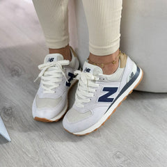 NEW BALANCE 574 BEIGE N AZUL