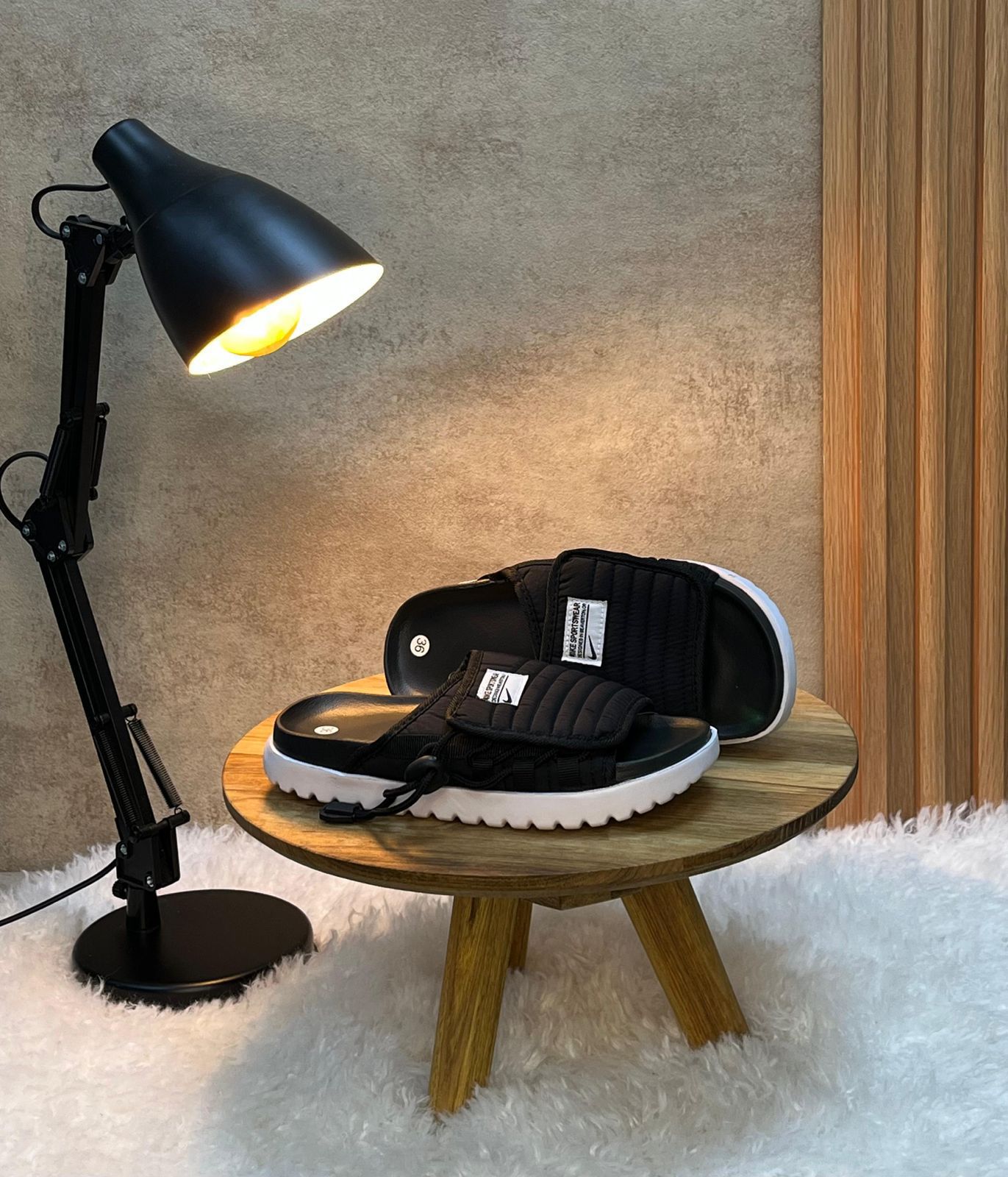 CHANCLAS NIKE ASUNA 2 SLIDE NEGRO / BLANCO