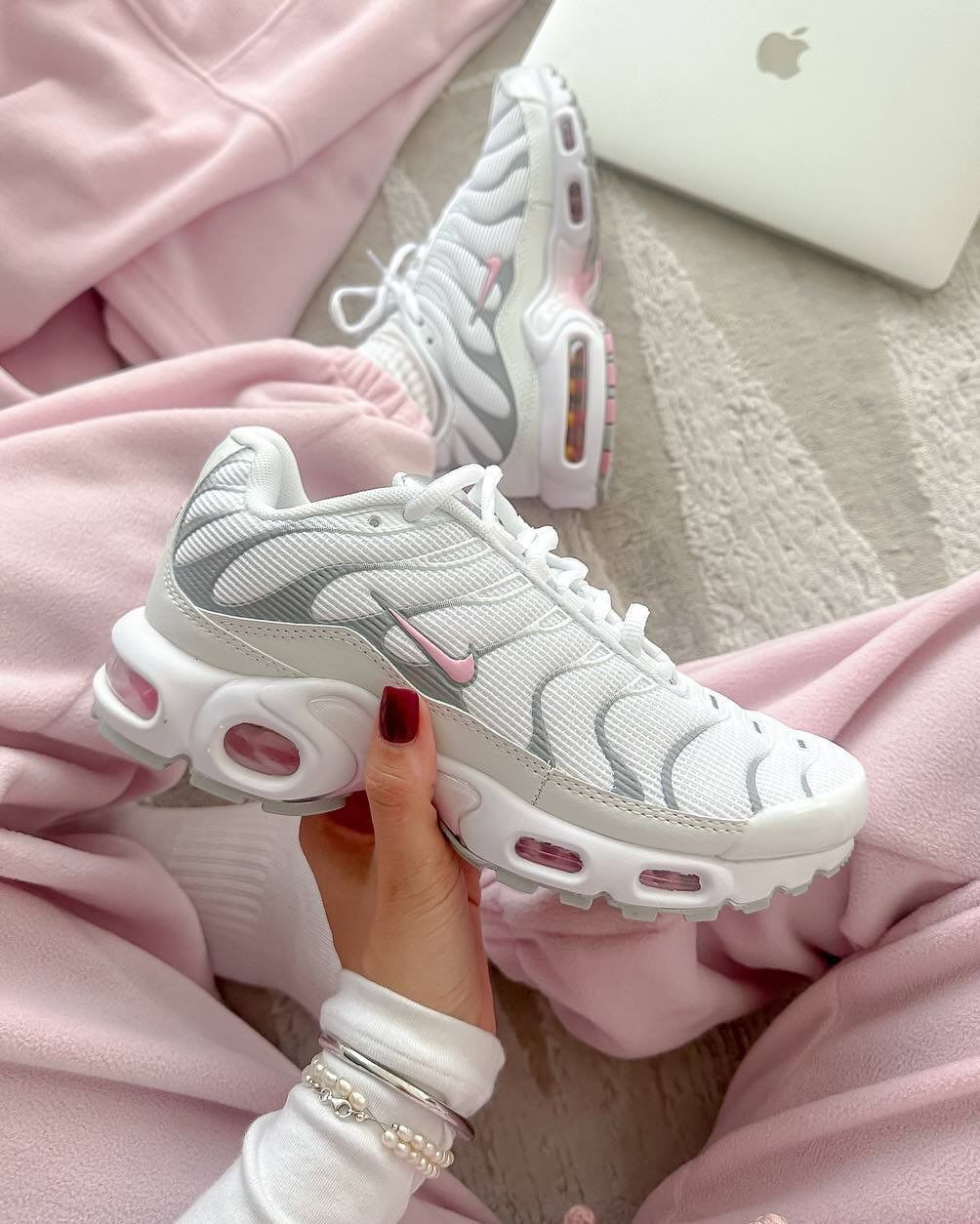 NIKE TN BLANCO / ROSA
