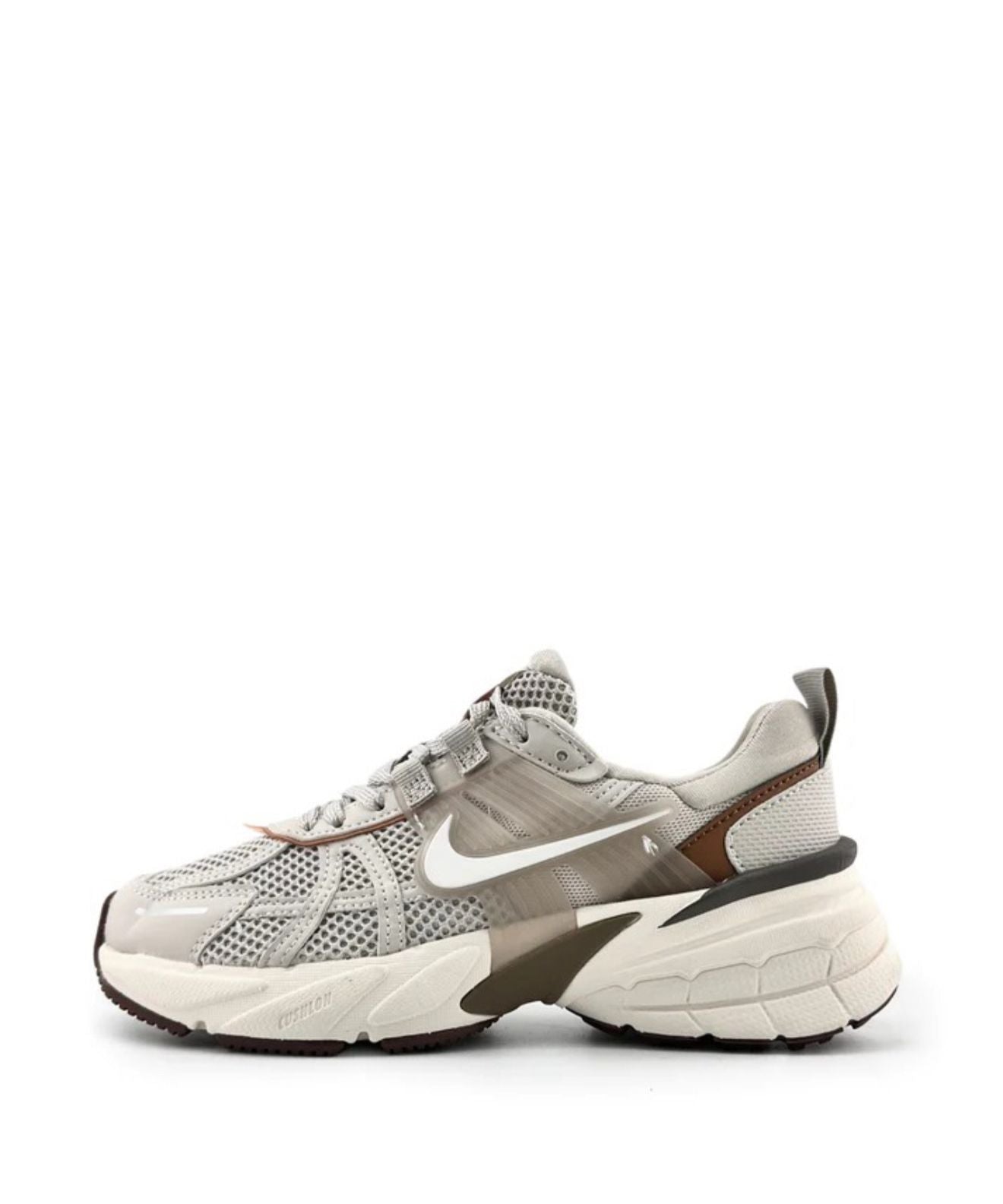 NIKE V2K RUN BEIGE BLANCO