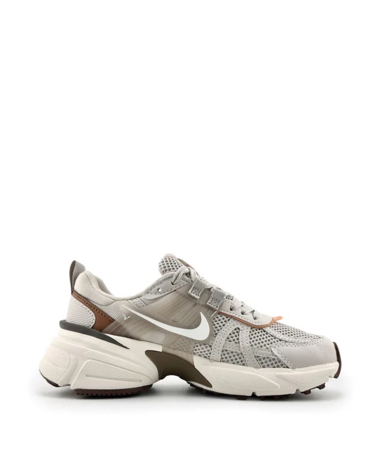 NIKE V2K RUN BEIGE BLANCO