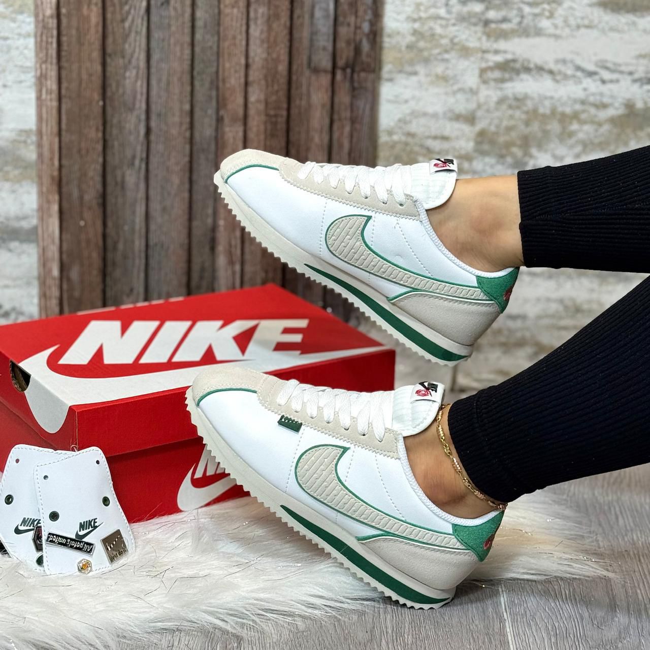 NIKE CORTEZ BLANCO / VERDE