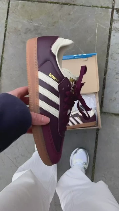 ADIDAS SAMBA OG "Maroon/Core White"