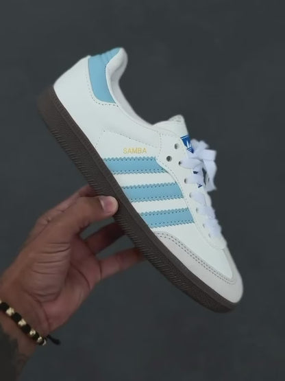 ADIDAS SAMBA BLANCO AZUL
